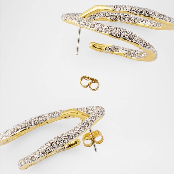 Alexis Bittar Solanales Crystal Spiral Post Earring - Picture 5 of 9